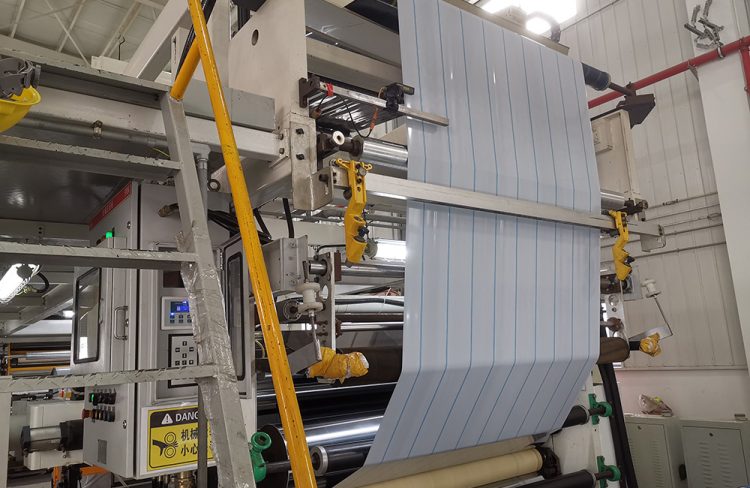 Beschichtungsanlage auf der Schutzfolien produziert werden