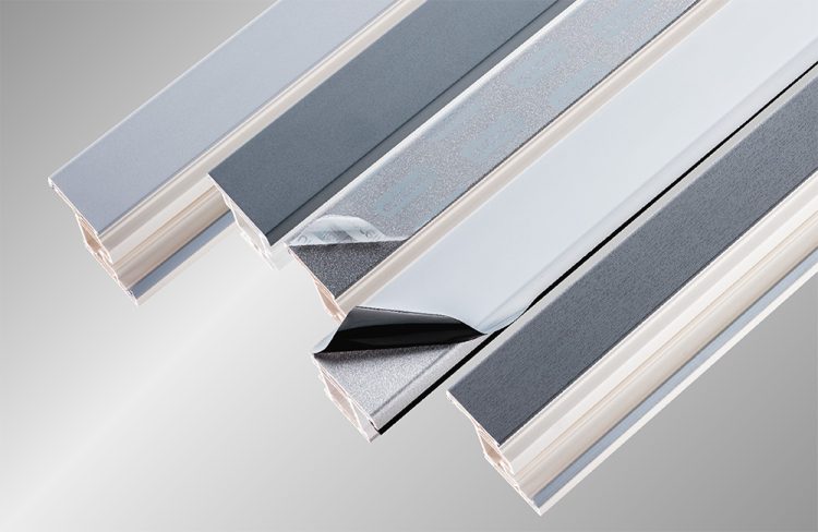 Highly effective surface protection films for a wide range finishes of foil-laminated PVC-profiles.